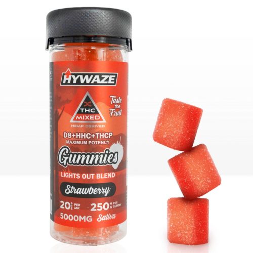 HywazeD8 HHC THCP250mgpergum 20pcsJarGummiesHybrid strawberry